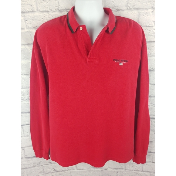 Vintage Polo Sport Longsleeve Polo, Size XL - Picture 2 of 11